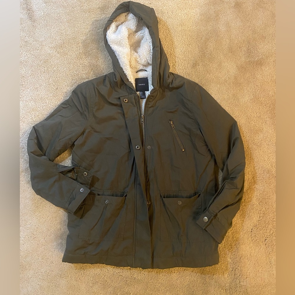 Army green combat jacket